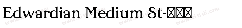 Edwardian Medium St字体转换
